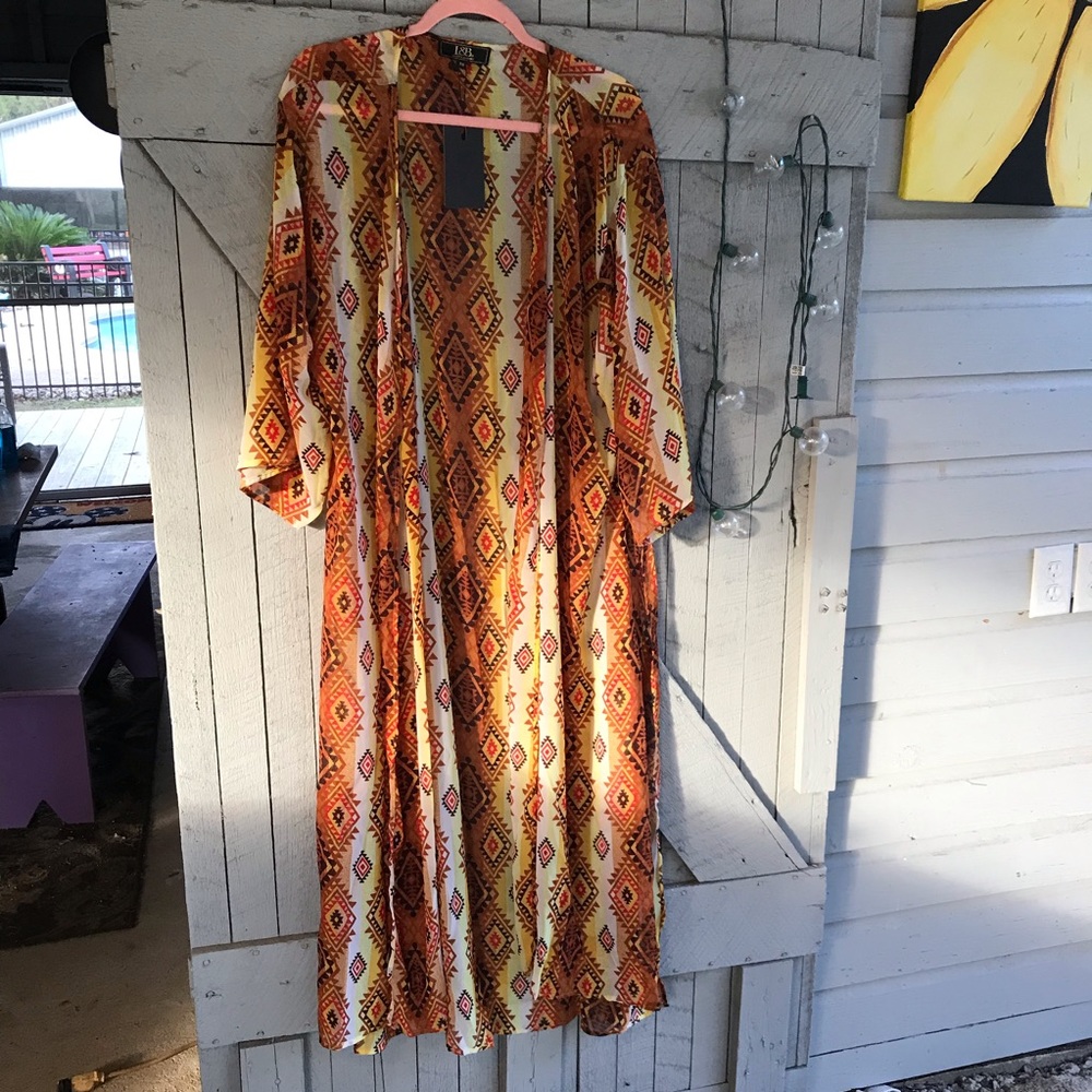 Boutique Long Boho Style Kimono